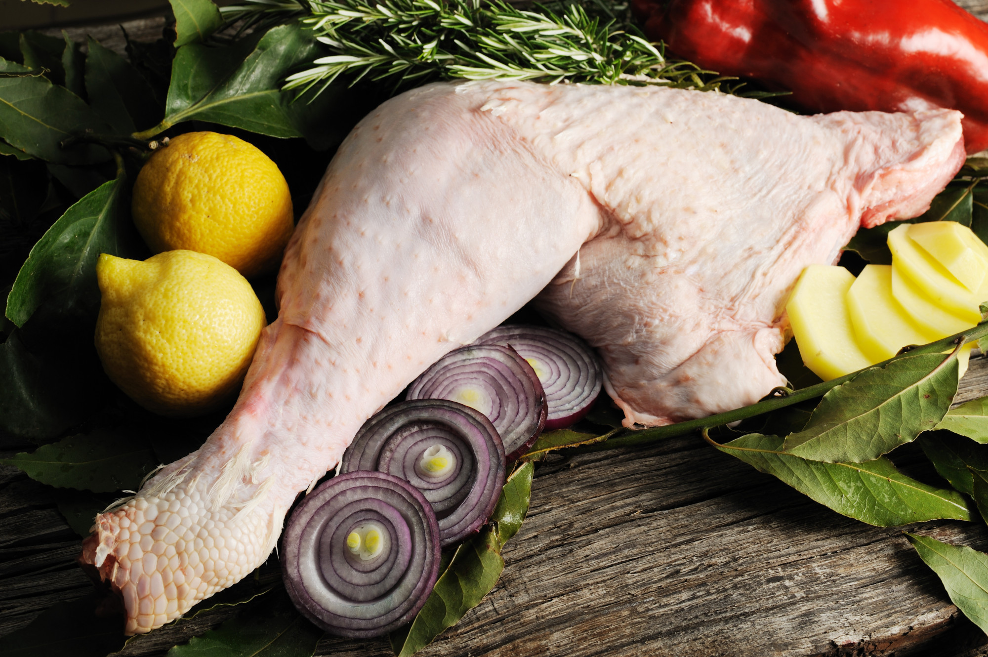 Cuisse de poulet farci